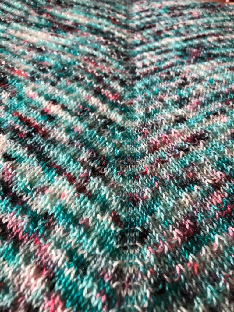Glitchy Shawl close up center