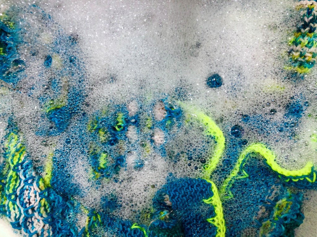 shawl soaking in moon water