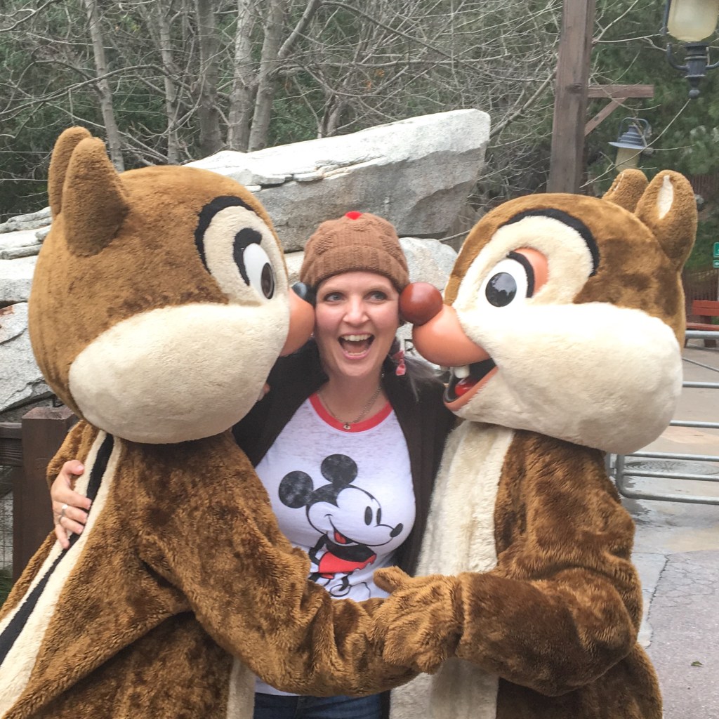 Chipmunk acorn hat at Disneyland