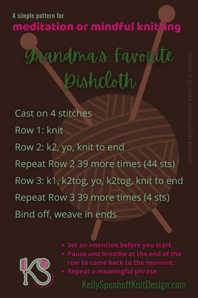graphic pattern for grandma's favorite dishcloth