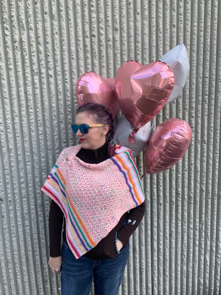 sweet hearts wrapped as a poncho