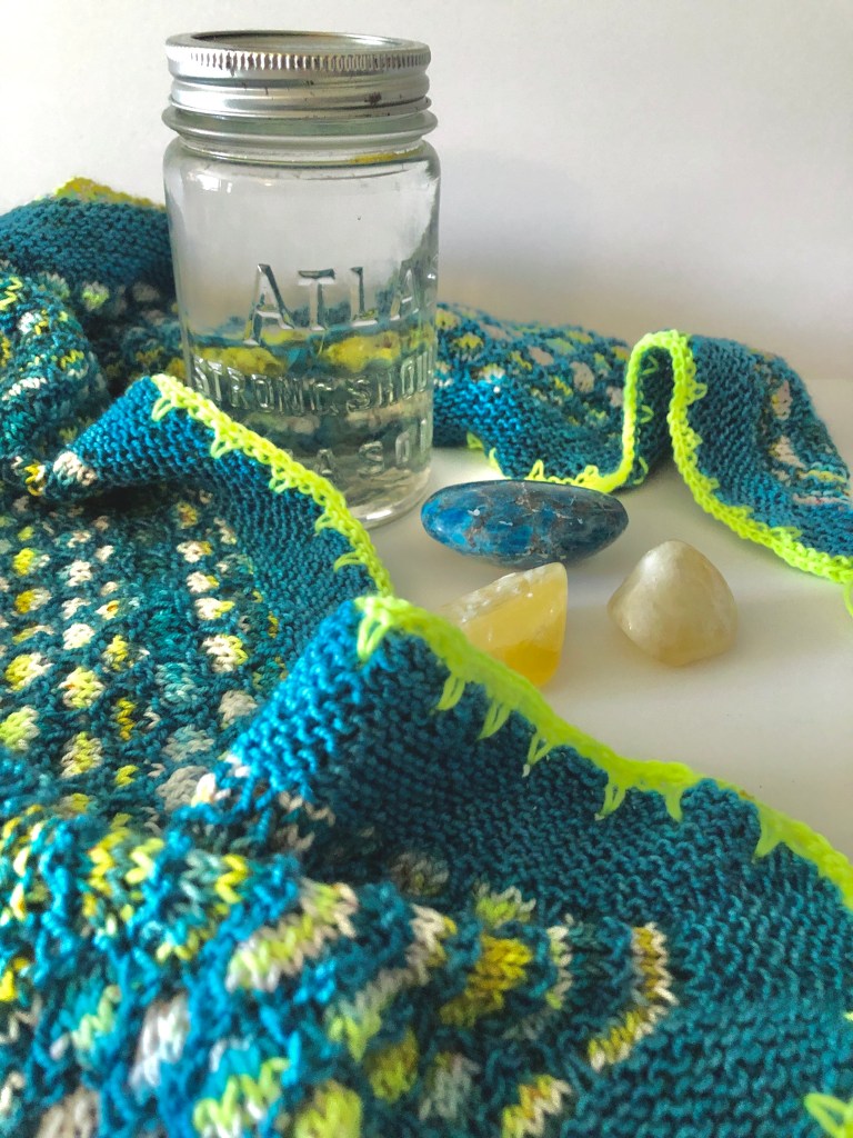 Moon Water with shawl and crystals